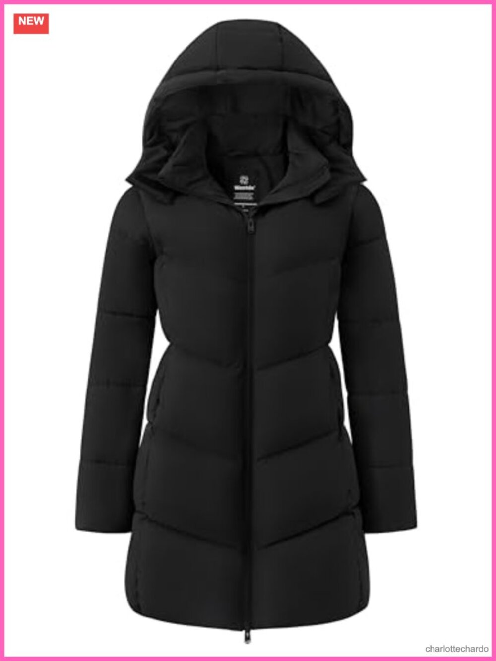 Warm Winter Puffer Jacket Hooded Long Parka Windproof Waterproof